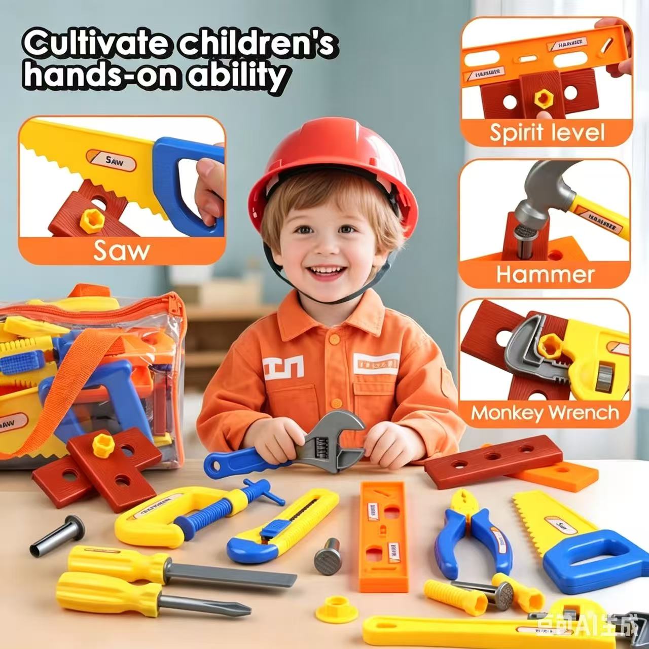 Gardening Tools Girly - Kunststoff-Simulations-Wartungswerkzeug-Bausatz für Kinder ab 3 Jahren,