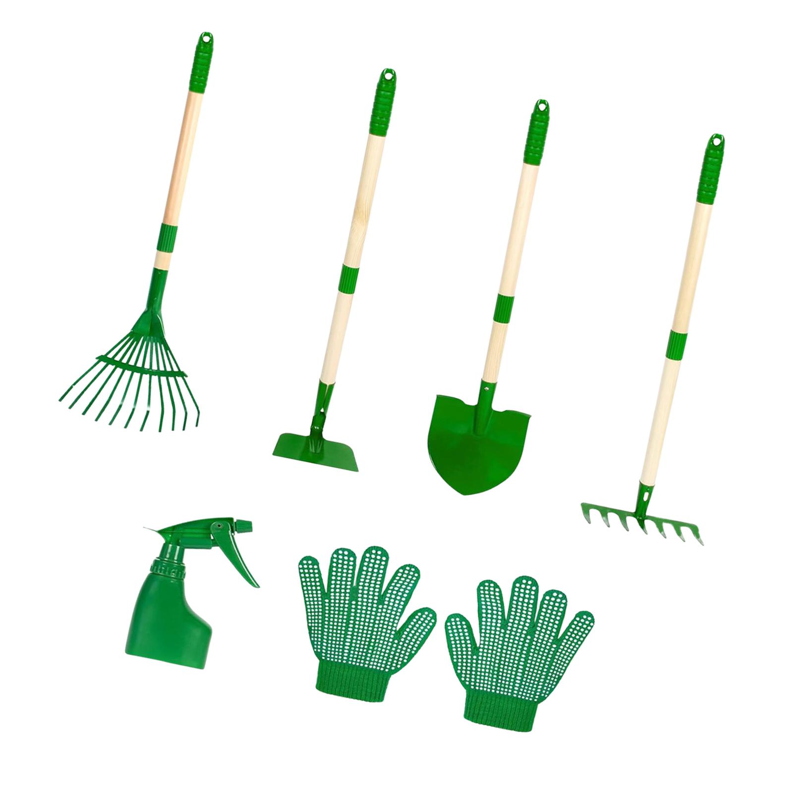 Gardening Tools Set Gift - 6x Kinder Gartengeräte Set Outdoor Graben