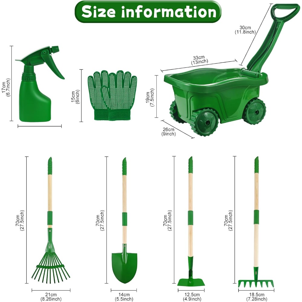 Kinder-Gartengeräte-Set mit Sc – Gardening Tools Girly Bewertung und Preis